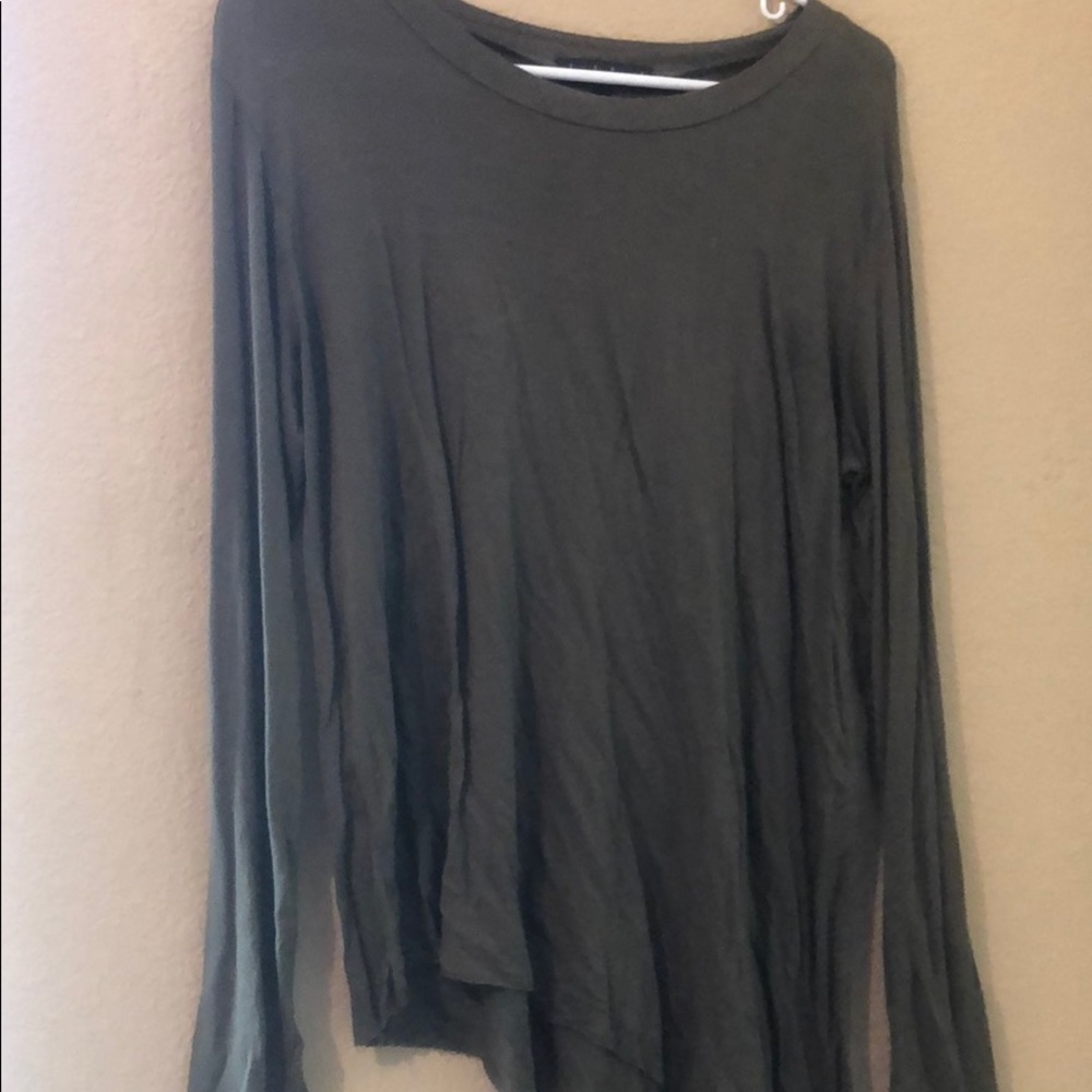 Cute dark green shirt!